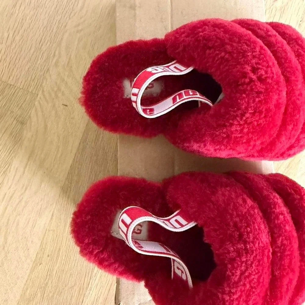 UGG red slippers new with box